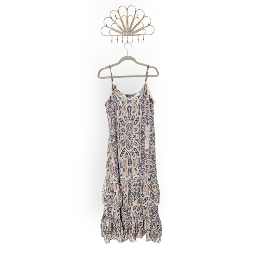 Love Sam Malca Paisley Print Maxi Dress
